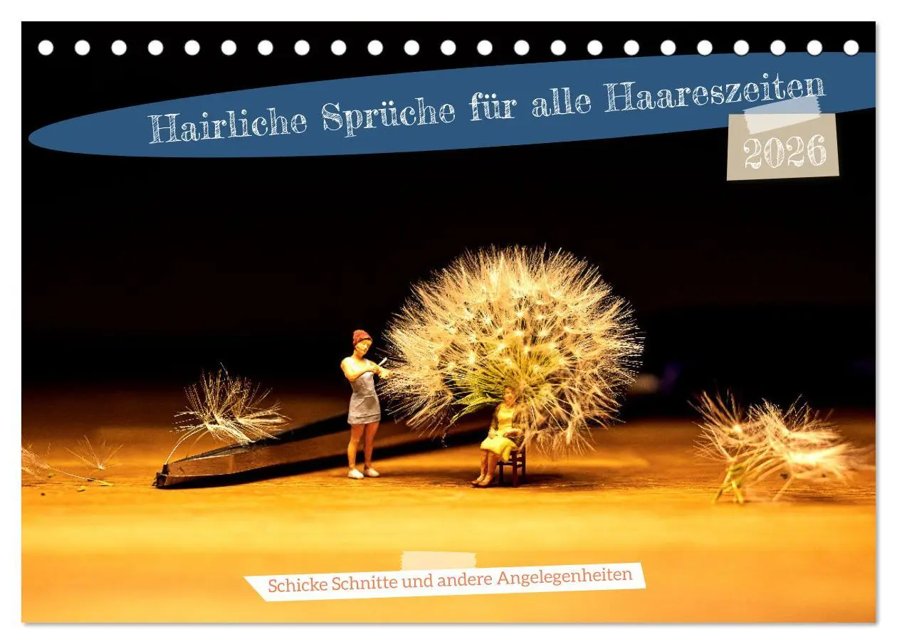 Cover: 9783457581438 | Hairliche Sprüche für alle Haareszeiten (Tischkalender 2026 DIN A5...